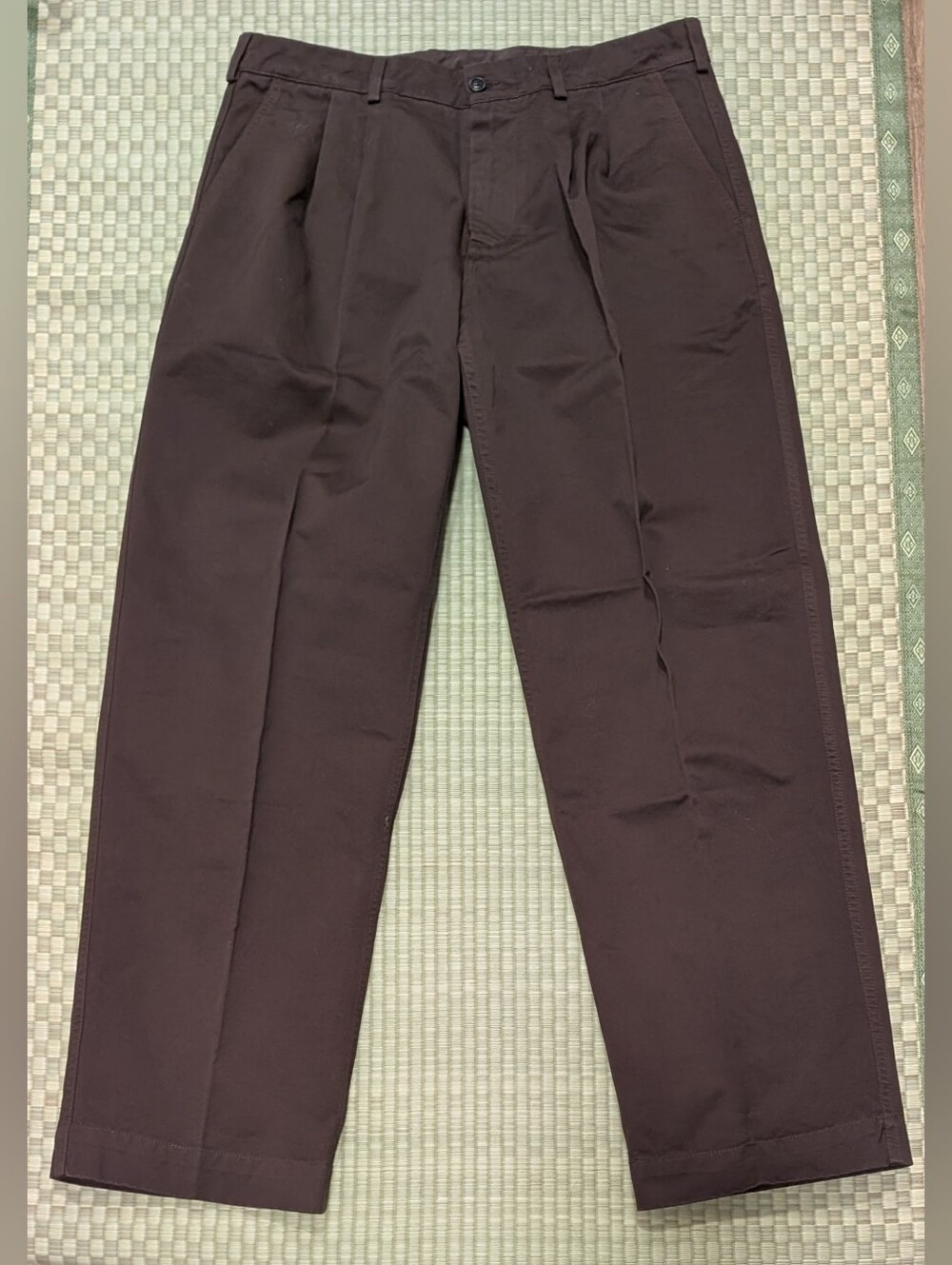 Knickerbocker Canal Twillform Pants in Black Olive Mens Size 34 Made in Portugal